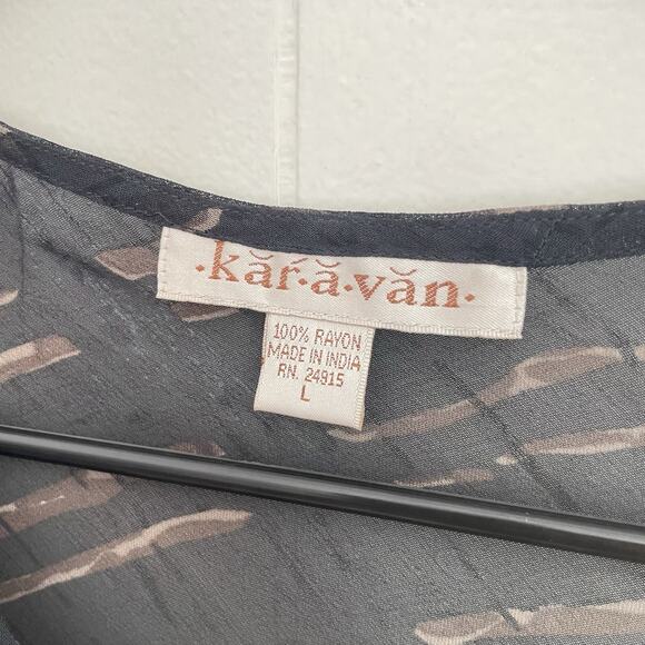 Sheer Tie Blouse Ethereal Boho Whimsigoth Y2K Fairy Grunge Top L NWT Romantic - Picture 4 of 10